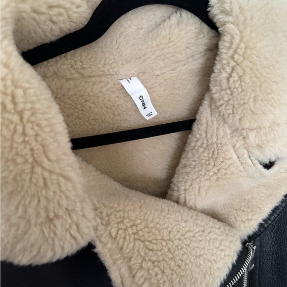 MANGO faux shearling lined coat - Picture 2 of 5